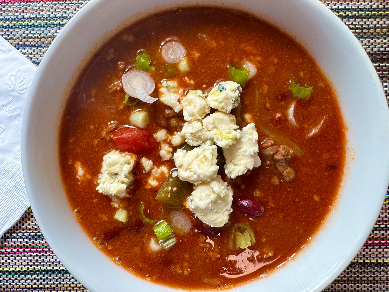 Als cafe Maytag blue cheese Chili